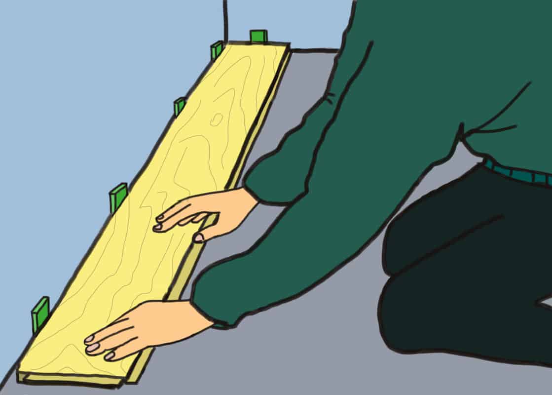 Schema Pose Parquet Flottant