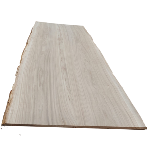 Planche de bois brut avec écorce pour table ou plateau