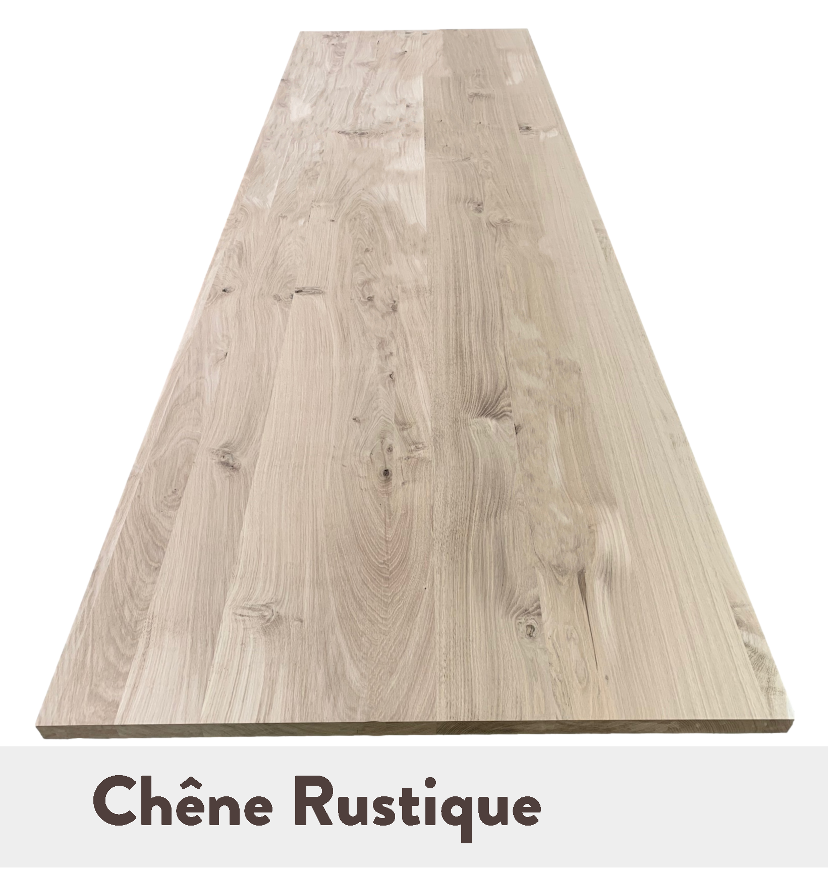 Plateau réversible L. 80 cm VERSO Imitation chêne et blanc